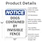 Signmission Dogs Contained By Invisible Fence, 10 in W x Rectangle, Aluminum OS-2PACK-NS-A-1014-V-11439 - alternate 5